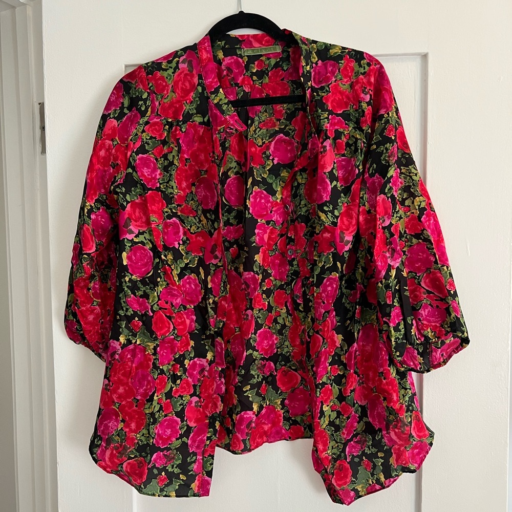 Velvet Floral Top